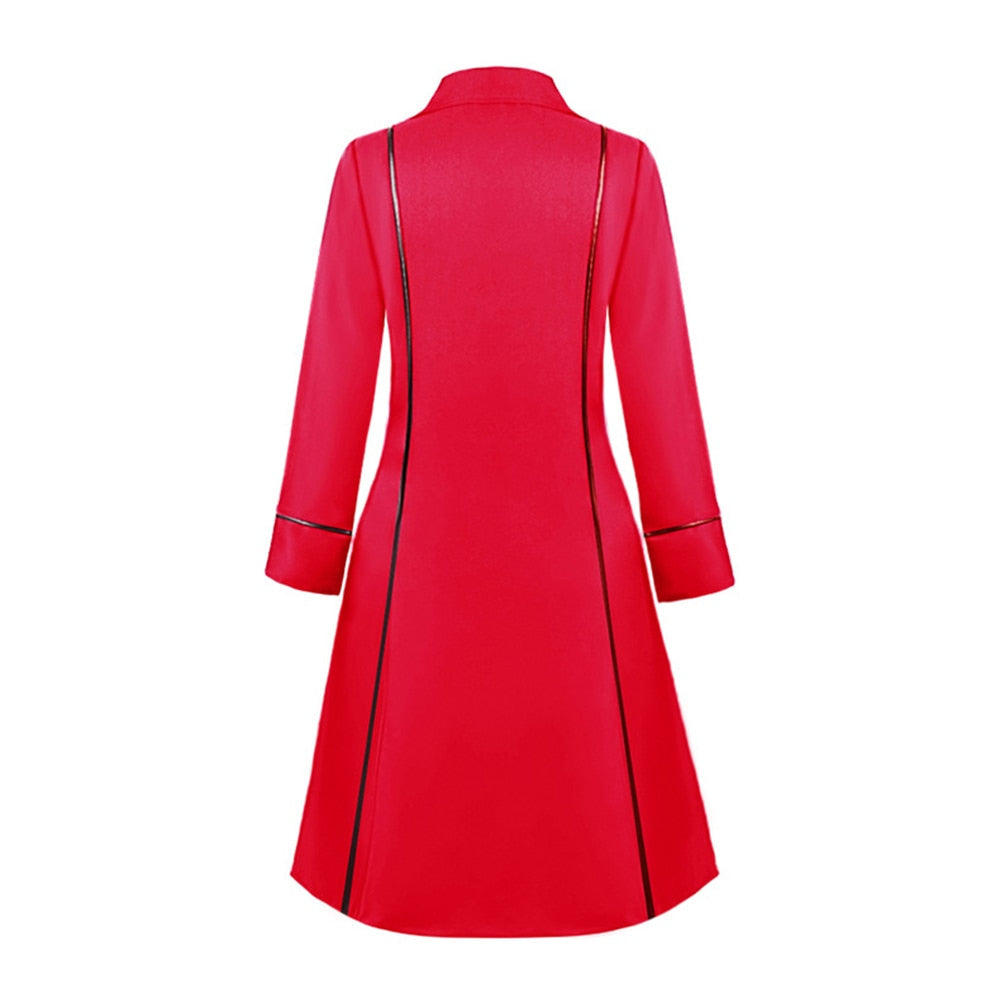 Roter Gothic Mantel für Damen