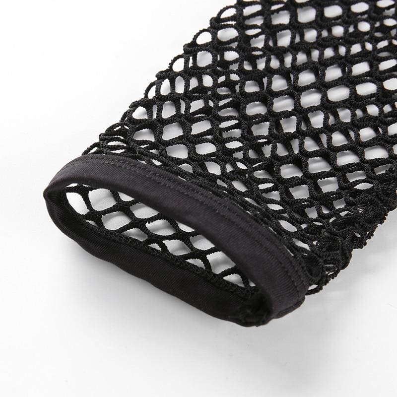 Gothic Netzoberteil für Damen