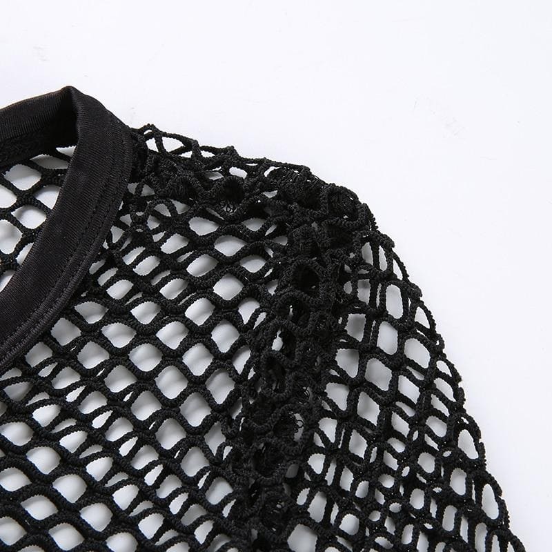 Gothic Netzoberteil für Damen
