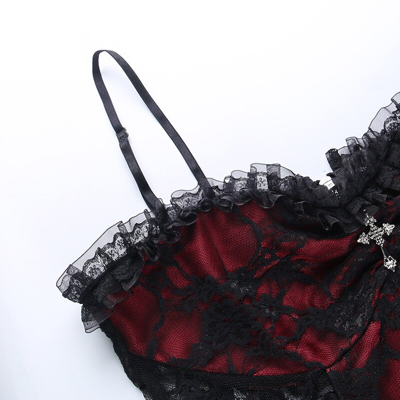 Roter Gothic Bustier