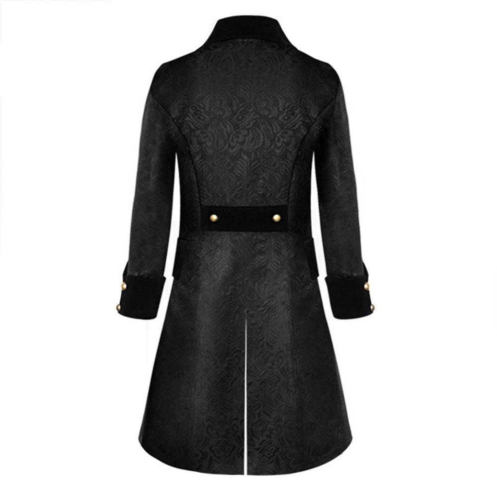 Langer Mantel Schwarz Herren Gothic
