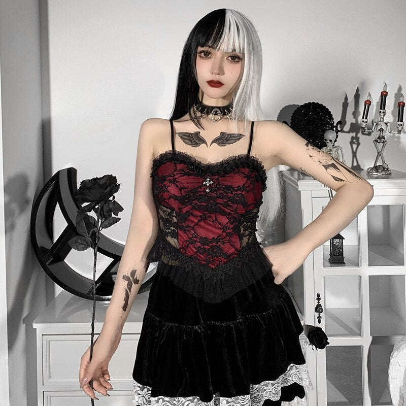 Roter Gothic Bustier