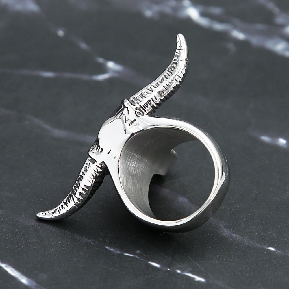 Steel Bull Skull