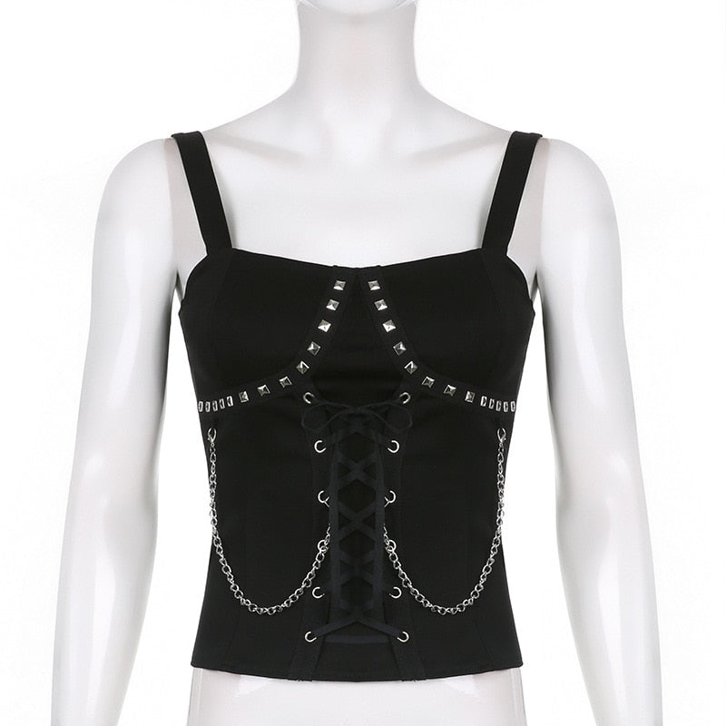 Schwarzer Gothic Bustier
