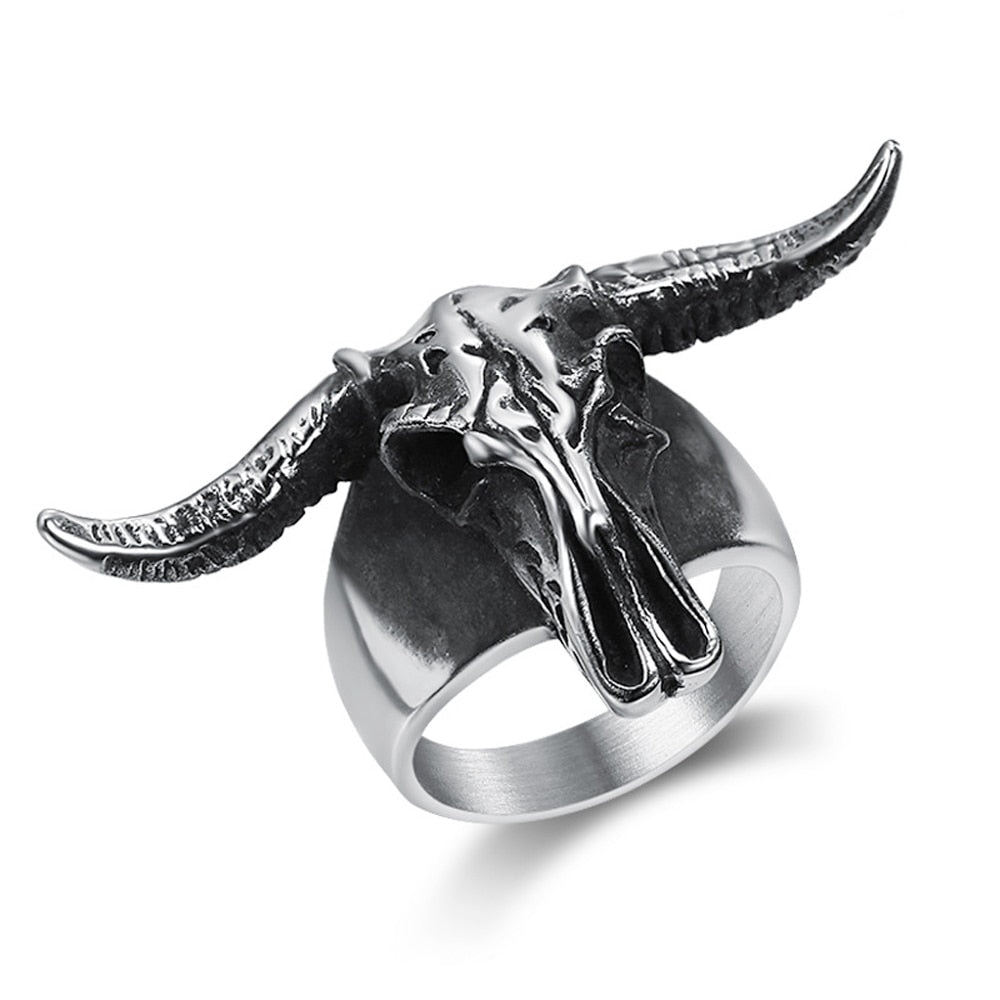 Steel Bull Skull