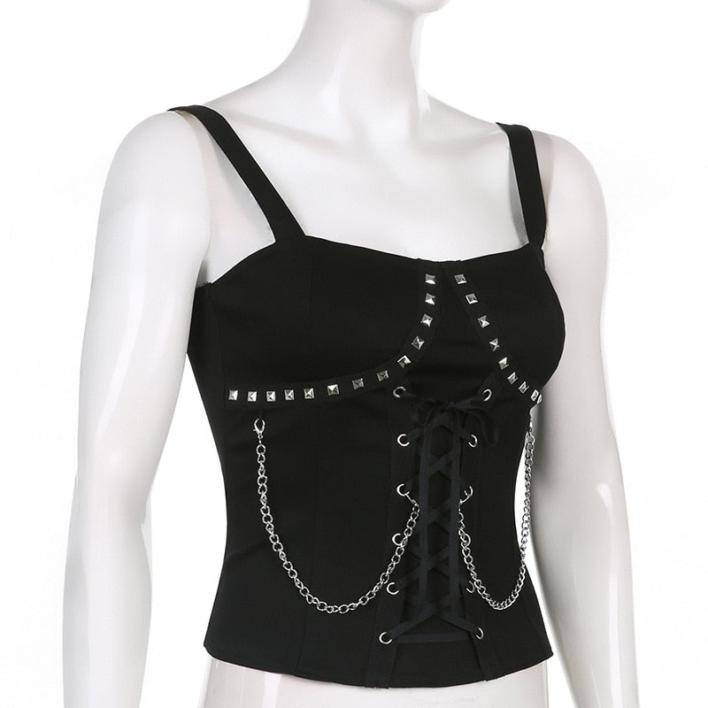 Schwarzer Gothic Bustier