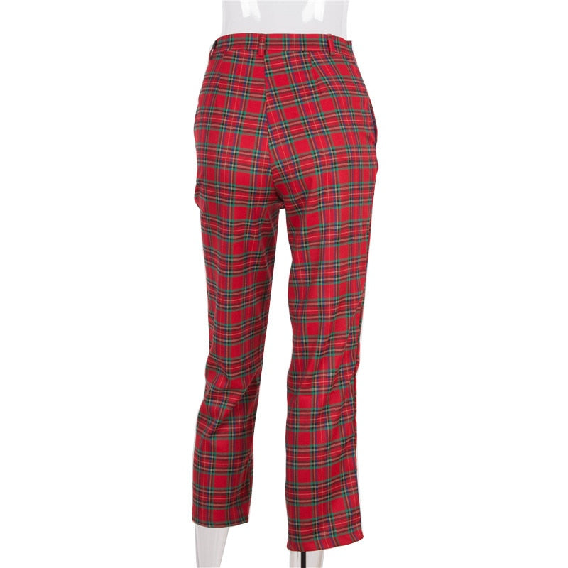 Karierte Gothic Hose