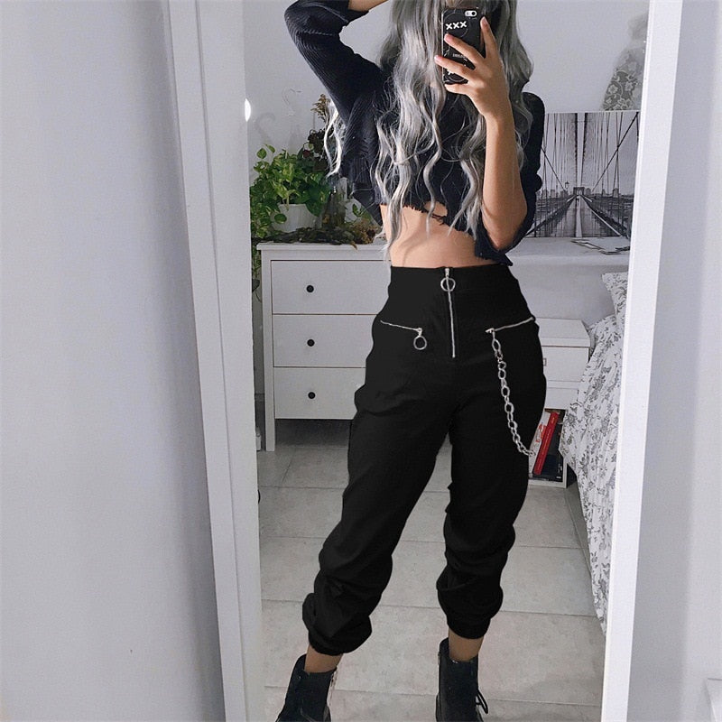 Gothic Hose mit Kette