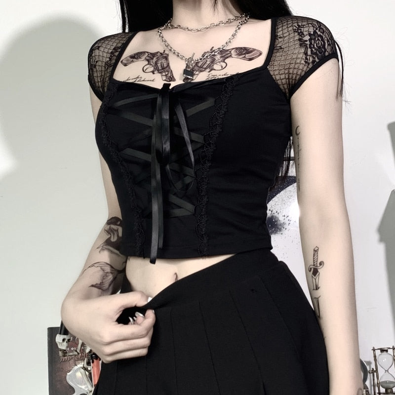 Gothic Damen Oberteil Große Größen