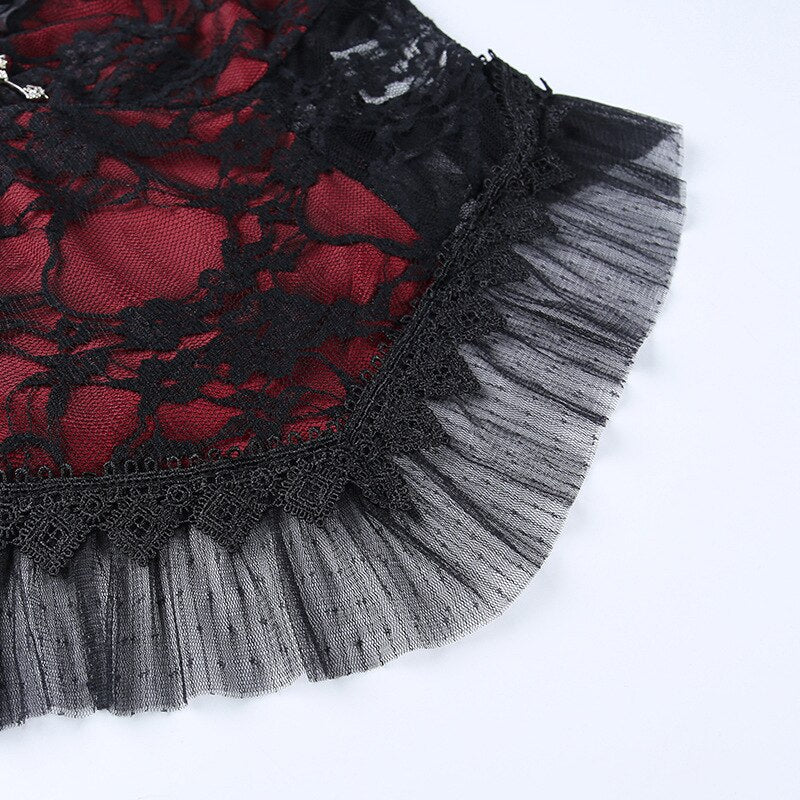 Roter Gothic Bustier