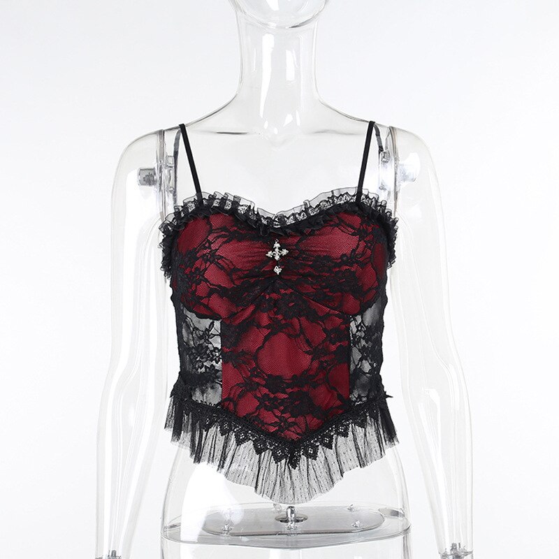 Roter Gothic Bustier
