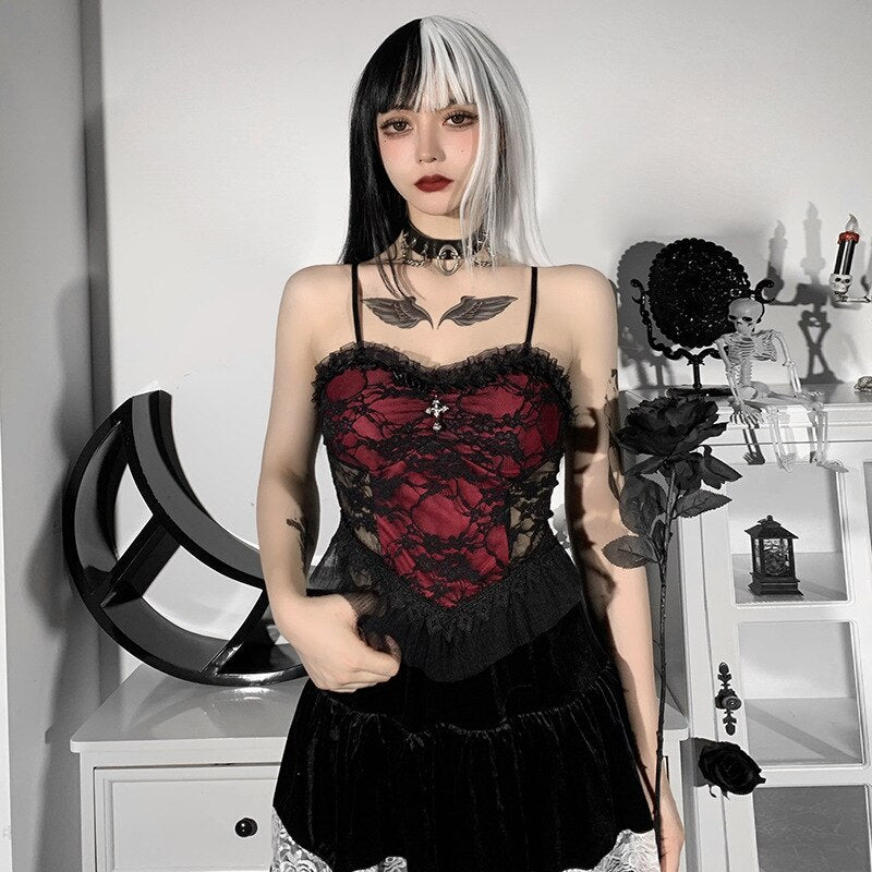 Roter Gothic Bustier