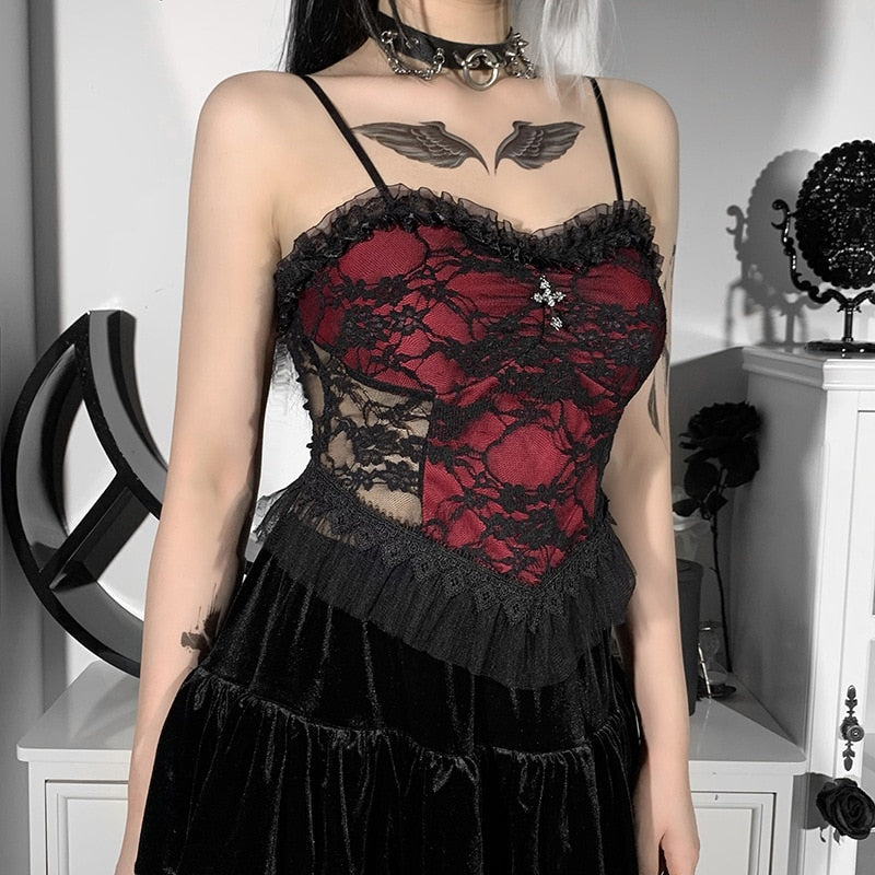 Roter Gothic Bustier