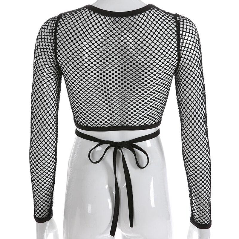 Gothic Netzoberteil für Damen