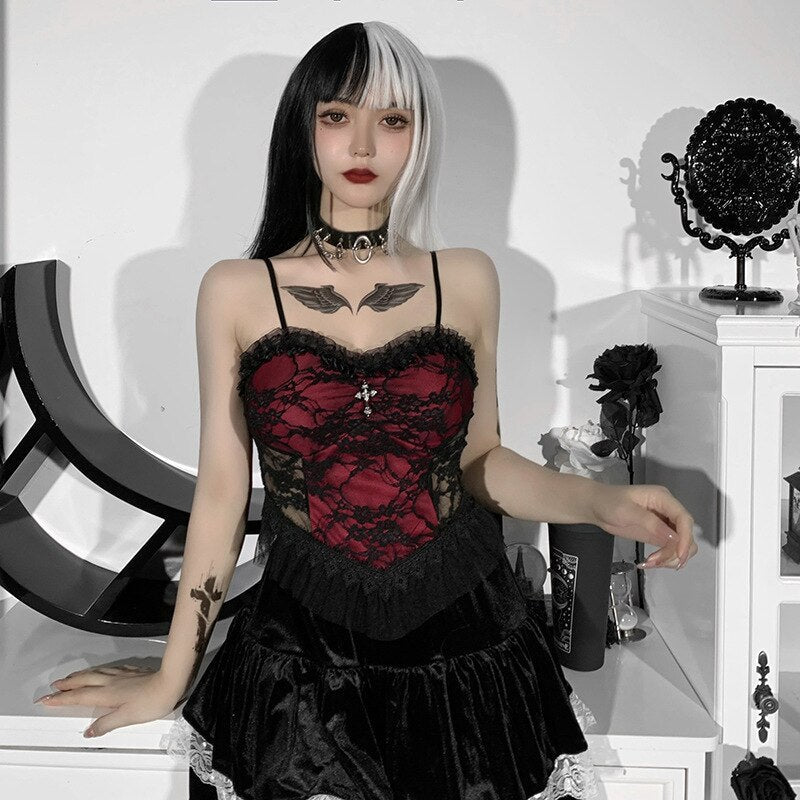 Roter Gothic Bustier