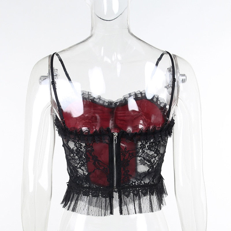 Roter Gothic Bustier