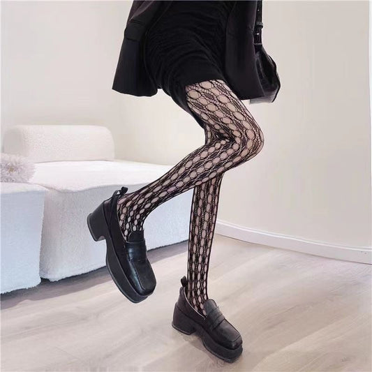 Gothic Strumpfhose mit Löchern