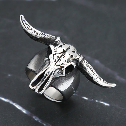 Steel Bull Skull