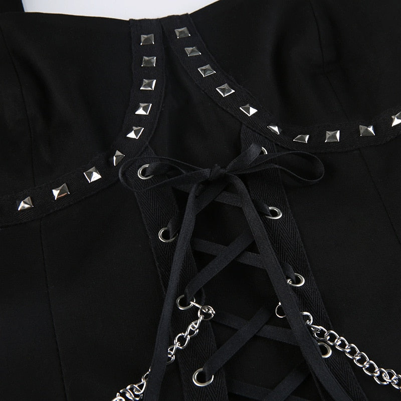 Schwarzer Gothic Bustier