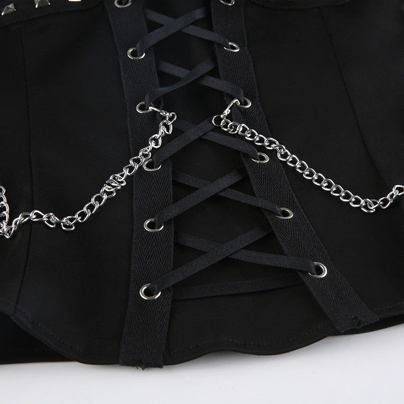 Schwarzer Gothic Bustier