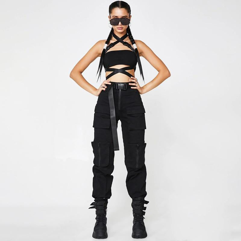 Schwarze Gothic Hose