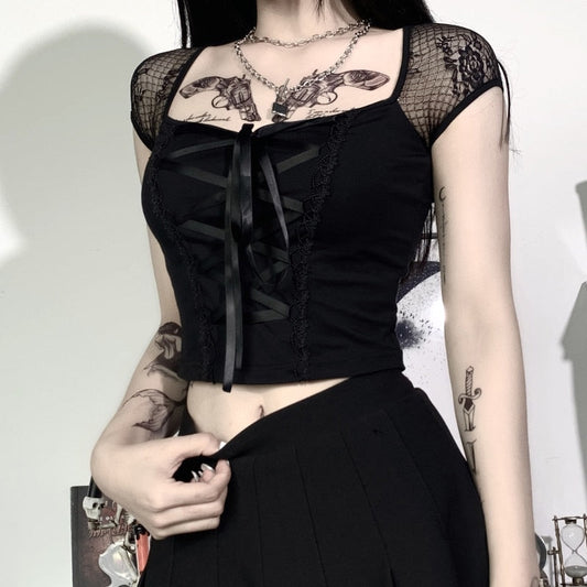Gothic Damen Oberteil Große Größen