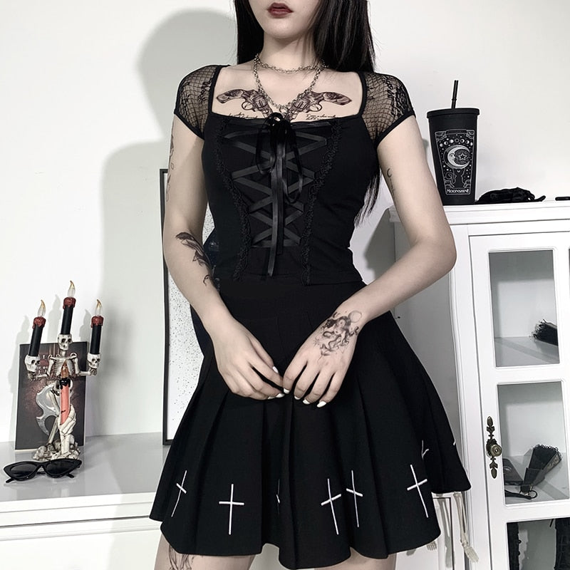 Gothic Damen Oberteil Große Größen
